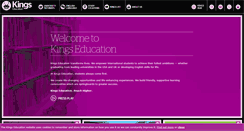 Desktop Screenshot of kingseducation.com