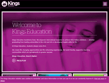 Tablet Screenshot of kingseducation.com